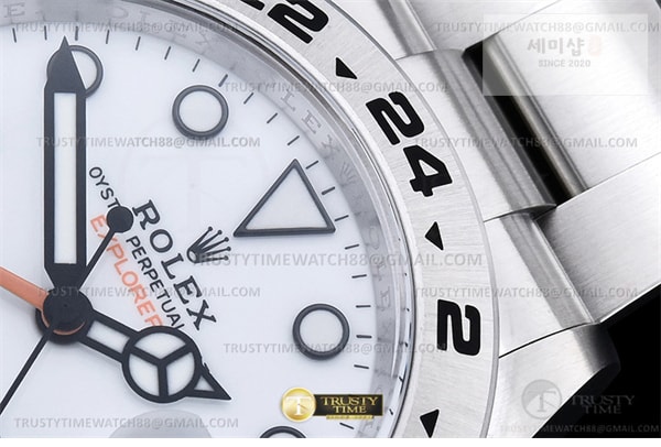 Rolex Clean공장 롤렉스 익스플로러2 화이트다이얼 브레이슬릿 Explorer II 216570 904 SS_SS White Clean DD3285 클린 시계 4번 이미지