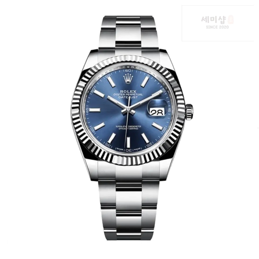 롤렉스 Rolex Datejust 126334-0001 Bright Blue 41 mm 시계 3번 이미지