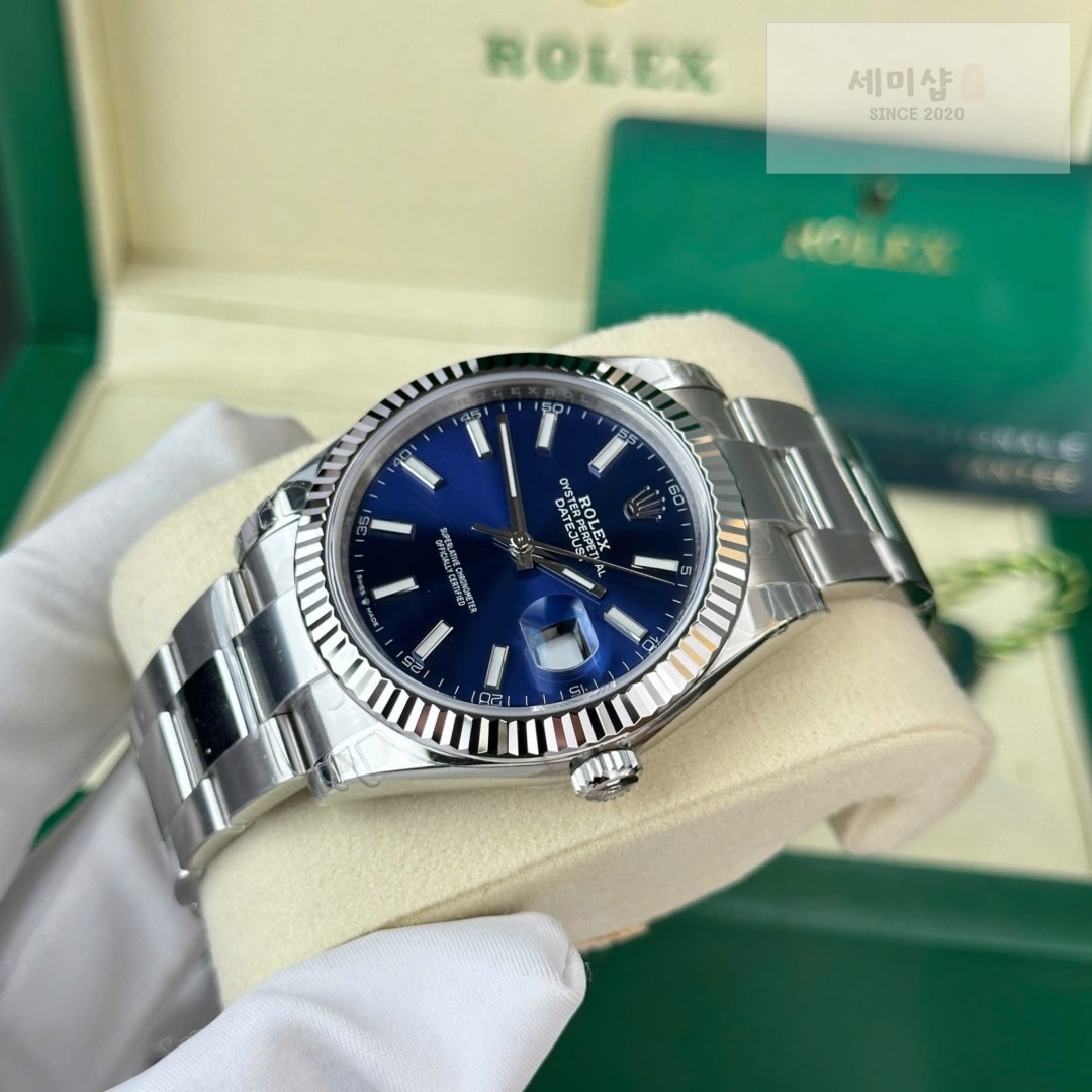 롤렉스 Rolex Datejust 126334-0001 Bright Blue 41 mm 시계 1번 이미지