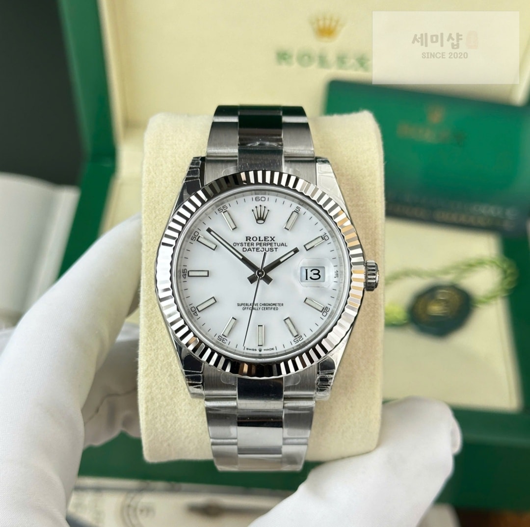 롤렉스 Rolex Datejust 126334-0009 White 41mm 시계 3번 이미지