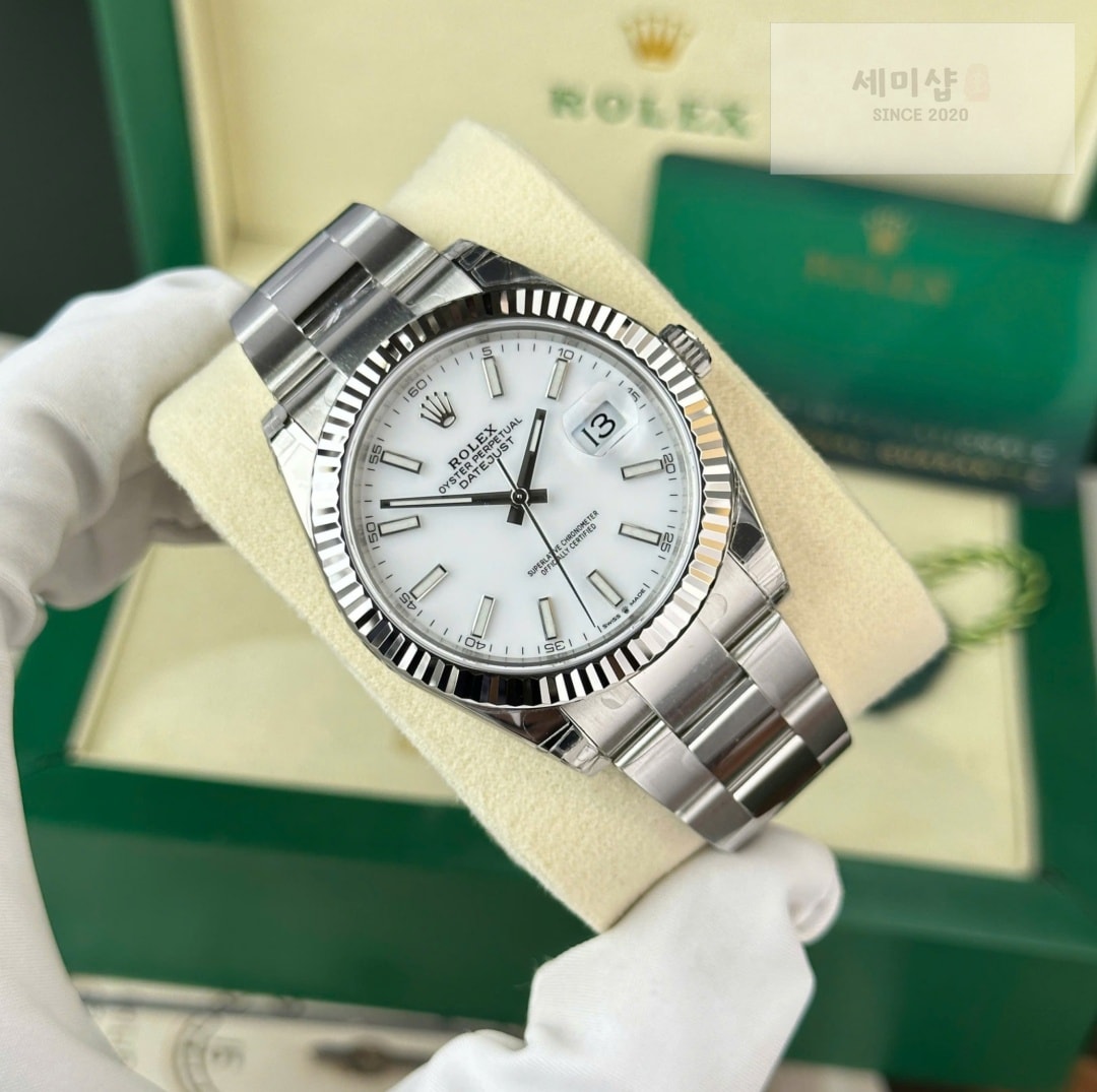 롤렉스 Rolex Datejust 126334-0009 White 41mm 시계 4번 이미지