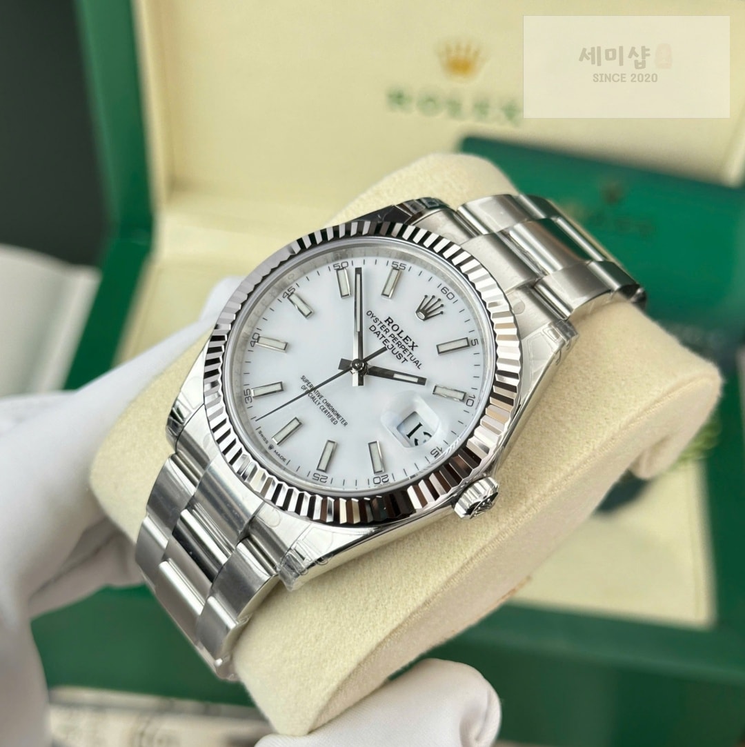 롤렉스 Rolex Datejust 126334-0009 White 41mm 시계 7번 이미지