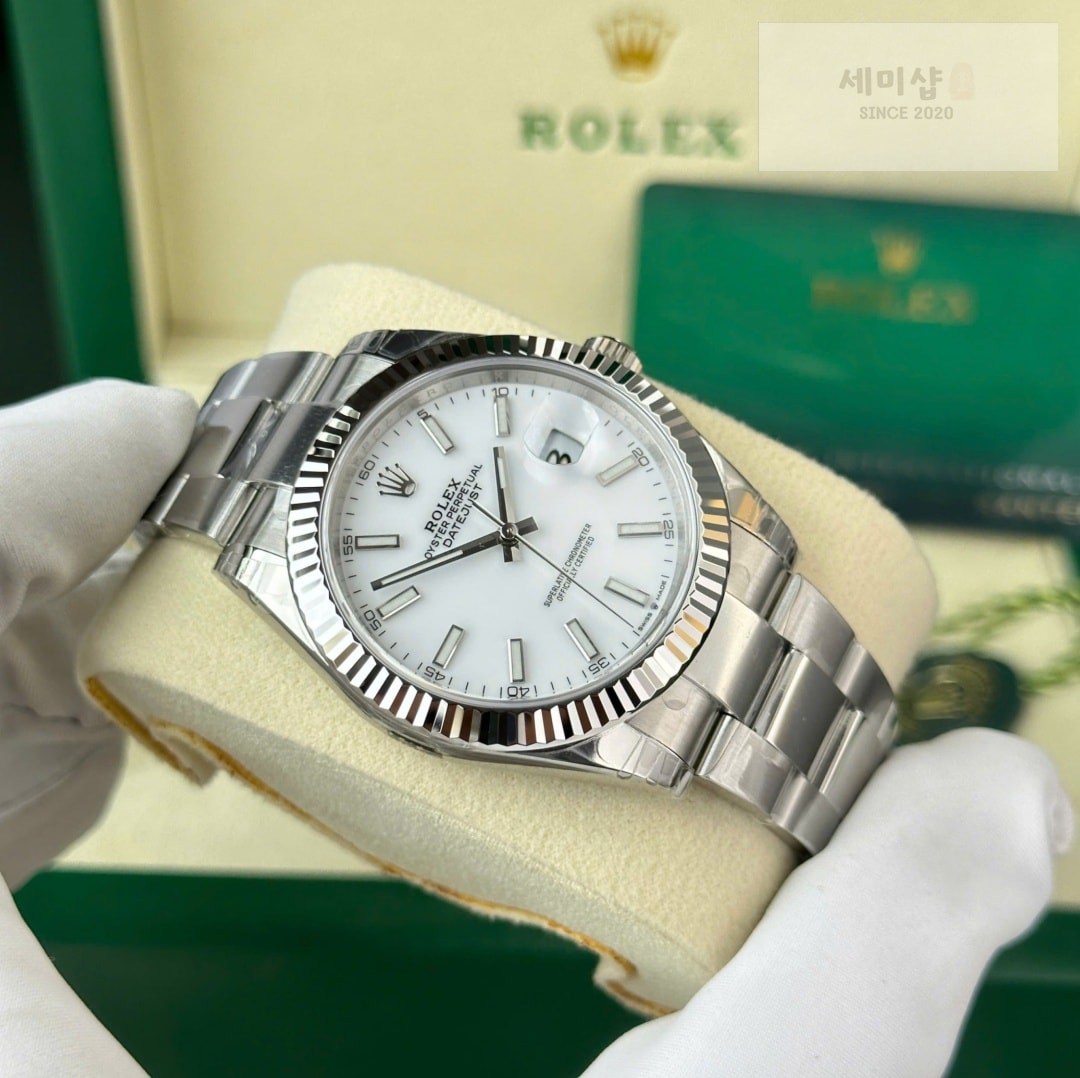 롤렉스 Rolex Datejust 126334-0009 White 41mm 시계 1번 이미지