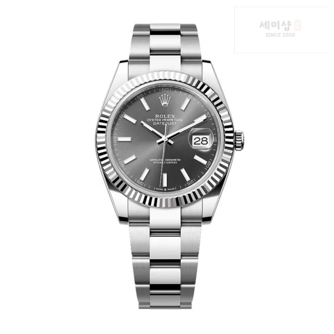롤렉스 Rolex Datejust 126334-0013 Grey Luminous Dial 41mm 시계 8번 이미지