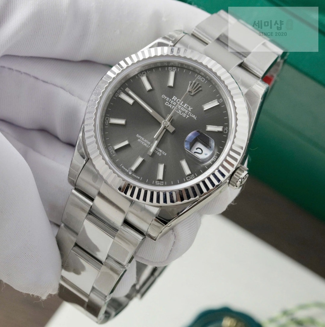 롤렉스 Rolex Datejust 126334-0013 Grey Luminous Dial 41mm 시계 1번 이미지
