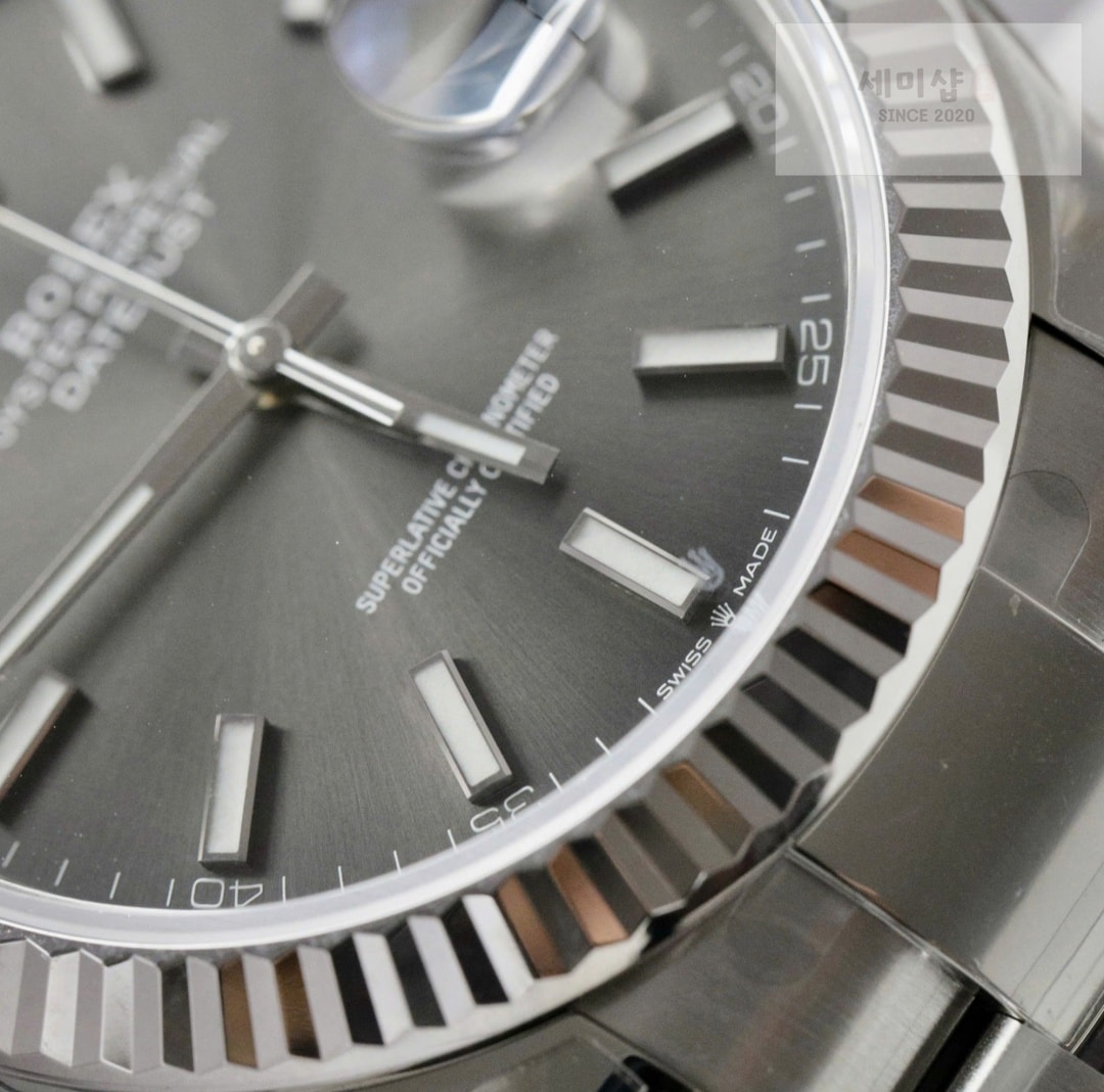롤렉스 Rolex Datejust 126334-0013 Grey Luminous Dial 41mm 시계 4번 이미지