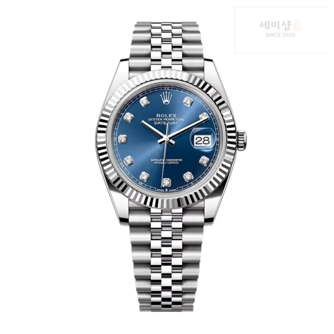롤렉스 Rolex Datejust 126334 Blue Diamond Dial 41mm 시계 7번 이미지