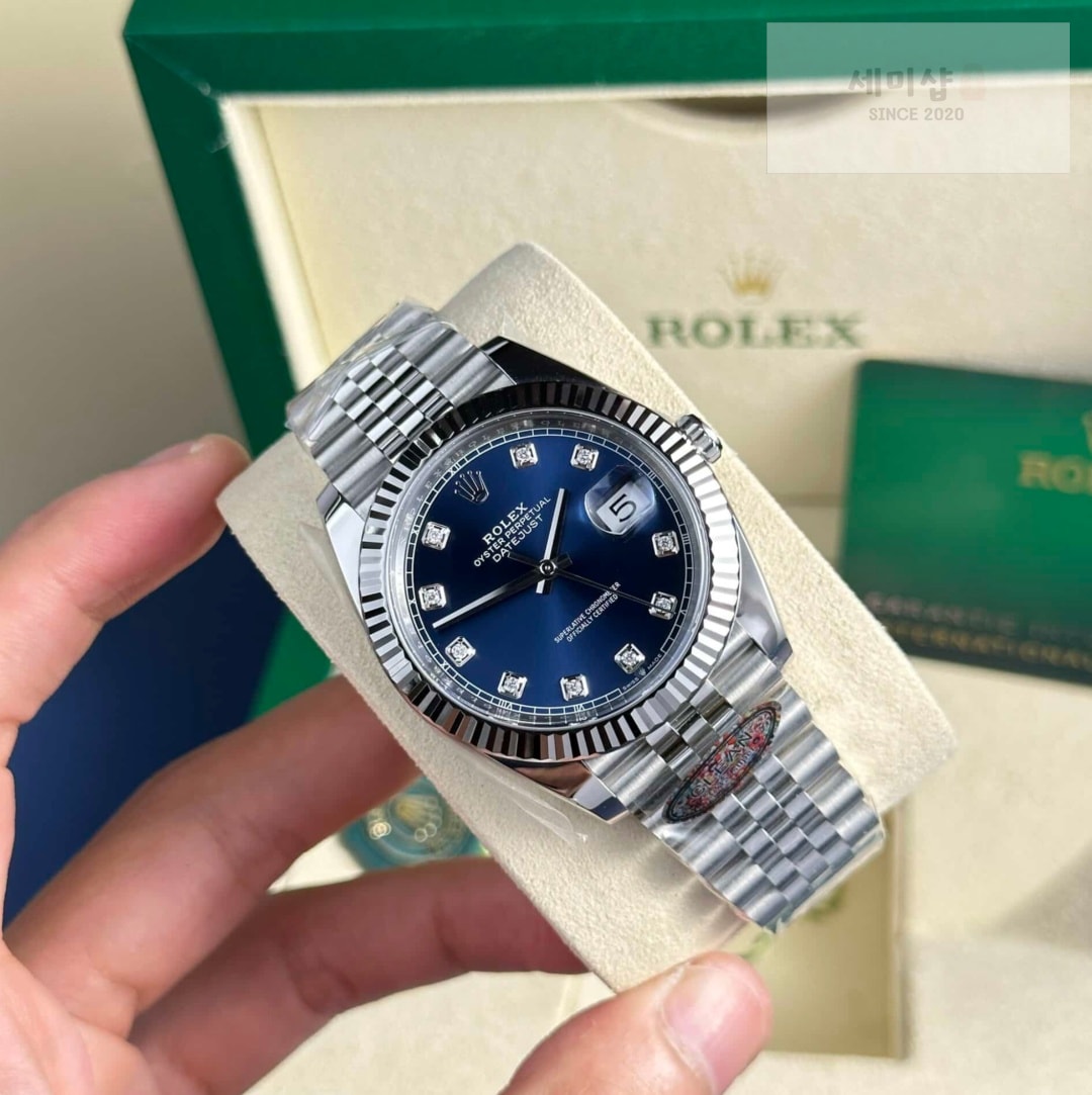 롤렉스 Rolex Datejust 126334 Blue Diamond Dial 41mm 시계 3번 이미지