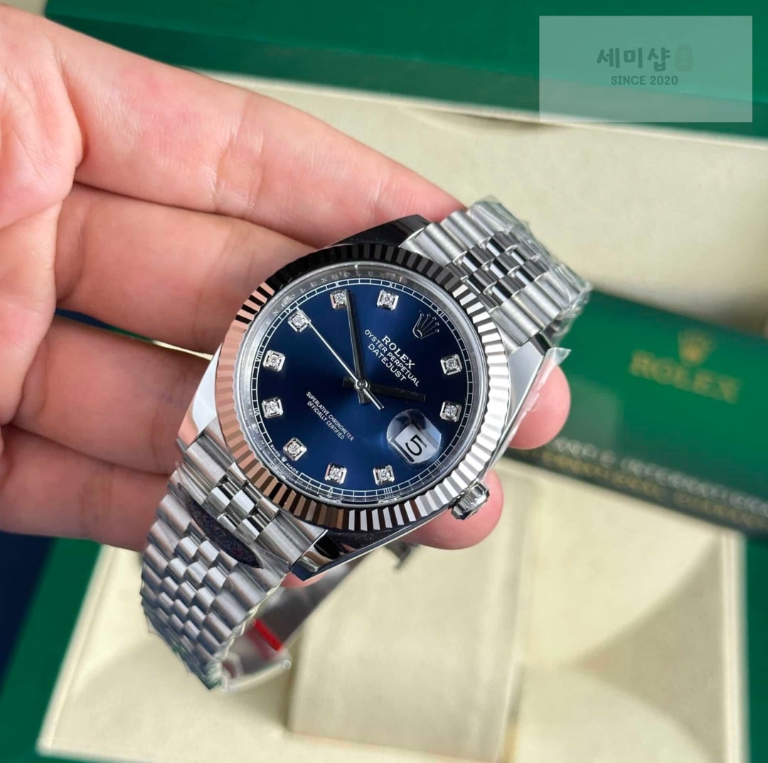 롤렉스 Rolex Datejust 126334 Blue Diamond Dial 41mm 시계 5번 이미지