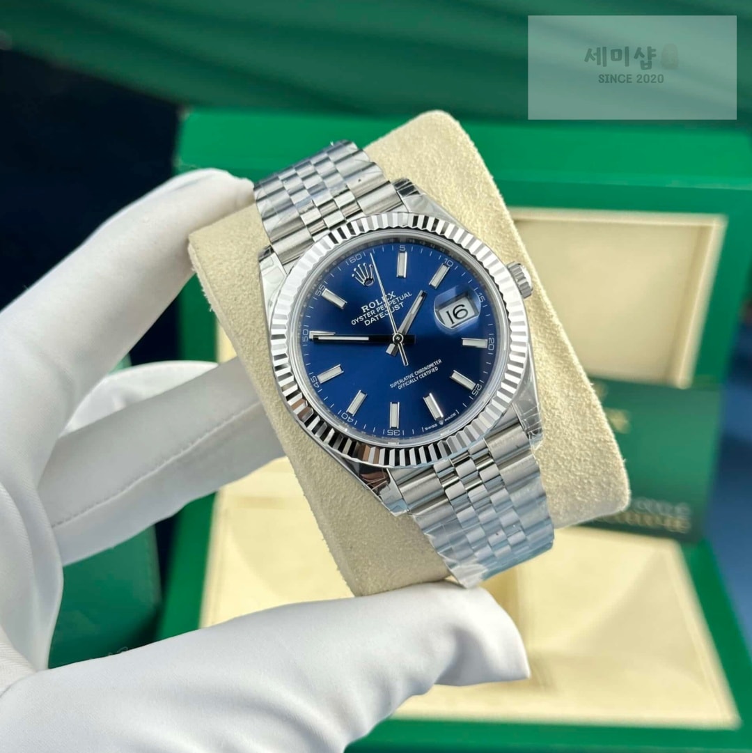 롤렉스 Rolex Datejust 126334 Bright Blue 41mm 시계 6번 이미지