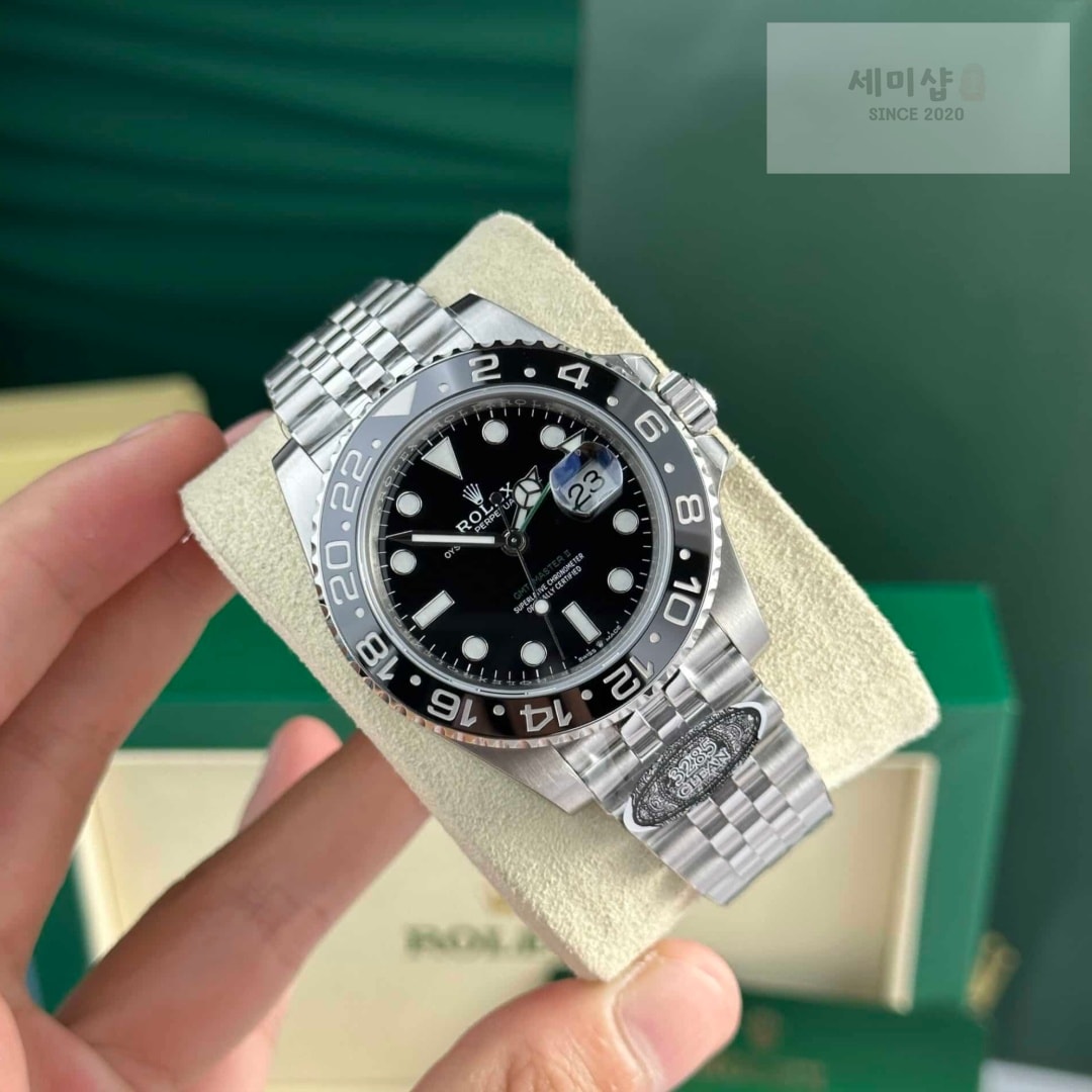 롤렉스 Rolex GMT-Master II 40 mm Black Dial 126718GRNR 시계 7번 이미지