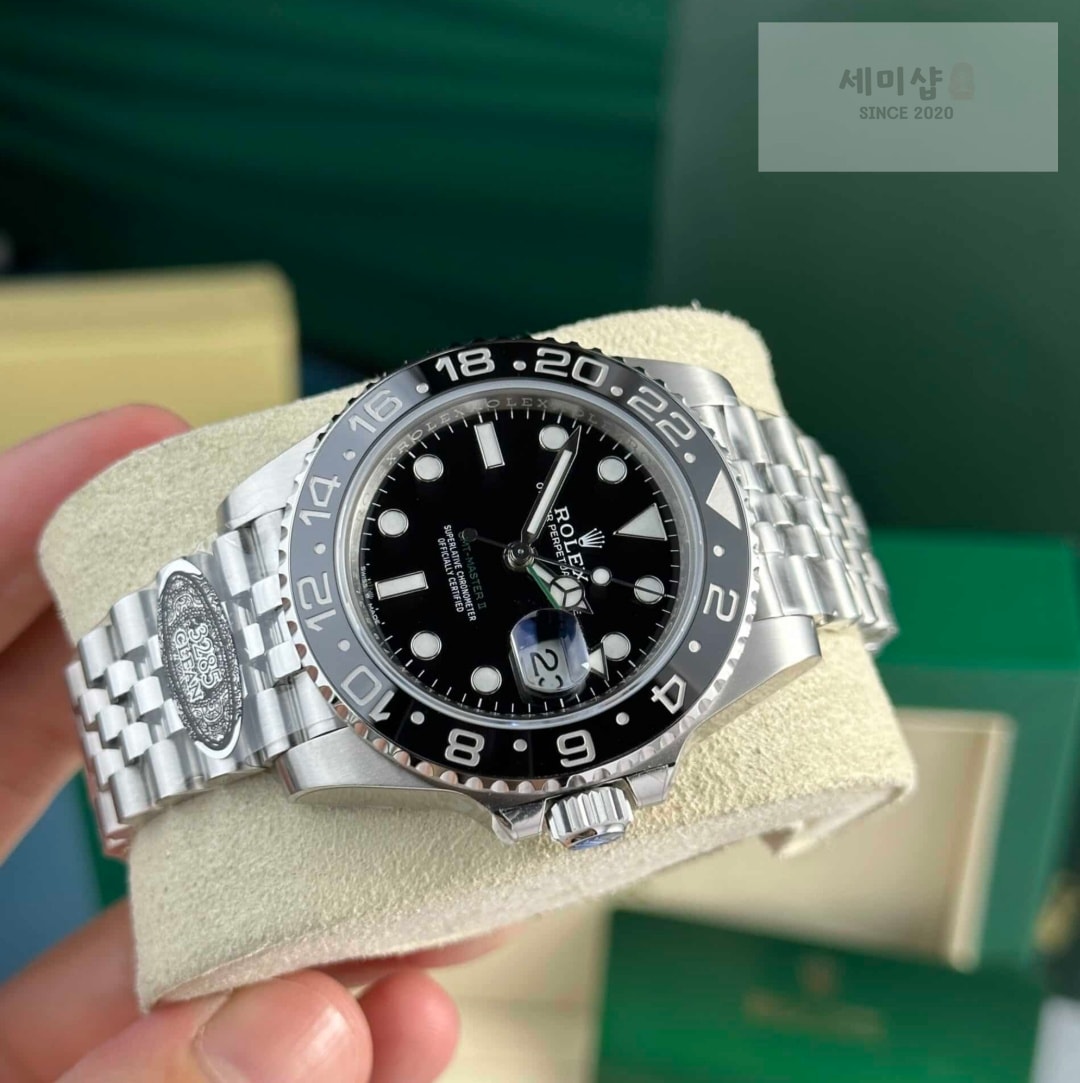롤렉스 Rolex GMT-Master II 40 mm Black Dial 126718GRNR 시계 9번 이미지