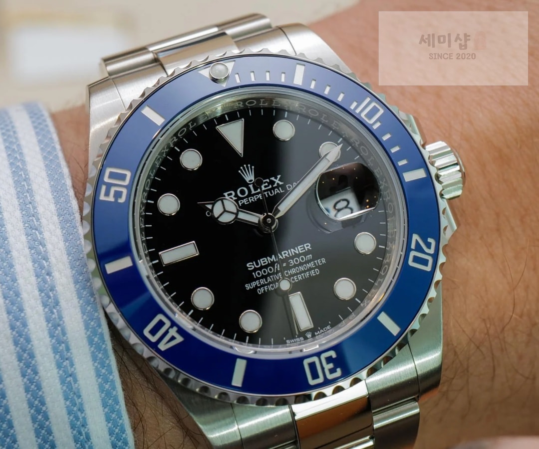 롤렉스 Rolex Submariner Cookie Monster 41mm Black Dial 126619LB 시계 10번 이미지