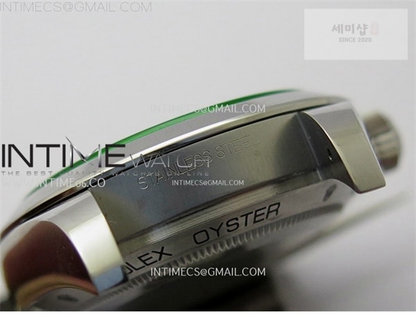 Rolex VS공장 롤렉스 밀가우스 블랙다이얼 브레이슬릿 Milgauss 116400 GV Real Green Sapphire 904L SS VSF 1_1 Best Edition Black Dial on 904L SS Bracelet SA3131 시계 24번 이미지