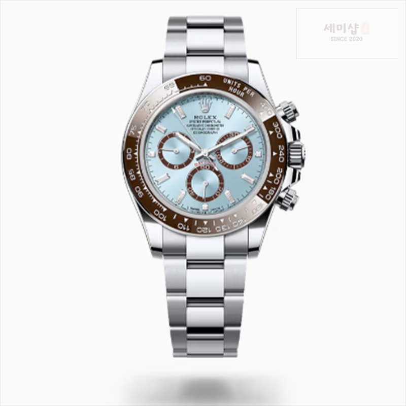 Rolex VS공장 롤렉스 세라믹 데이토나 바게트인덱스 아이스다이얼 브레이슬릿 시계 2번 이미지