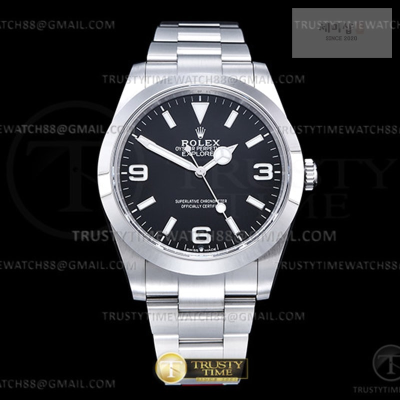 Rolex VS공장 롤렉스 익스플로러 스틸 블랙다이얼 브레이슬릿 Explorer 1 224270 40mm 904L SS_SS Blk VSF VS3230 시계 1번 이미지
