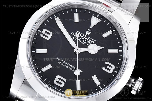 Rolex VS공장 롤렉스 익스플로러 스틸 블랙다이얼 브레이슬릿 Explorer 1 224270 40mm 904L SS_SS Blk VSF VS3230 시계 15번 이미지