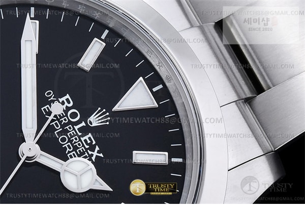 Rolex VS공장 롤렉스 익스플로러 스틸 블랙다이얼 브레이슬릿 Explorer 1 224270 40mm 904L SS_SS Blk VSF VS3230 시계 16번 이미지