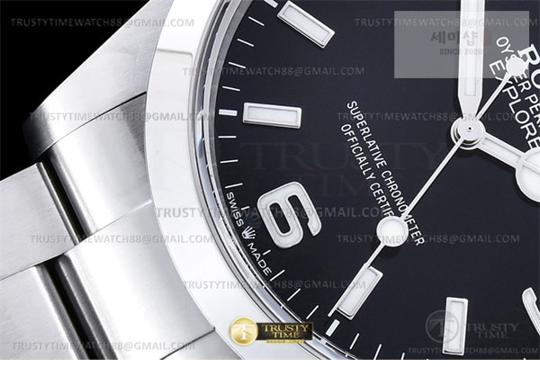 Rolex VS공장 롤렉스 익스플로러 스틸 블랙다이얼 브레이슬릿 Explorer 1 224270 40mm 904L SS_SS Blk VSF VS3230 시계 18번 이미지