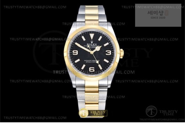 Rolex VS공장 롤렉스 익스플로러 36 신형 124273 옐로우골드콤비 브레이슬릿 Explorer 1 124273 36mm 904L YG_SS Blk VSF VS3230 시계 12번 이미지