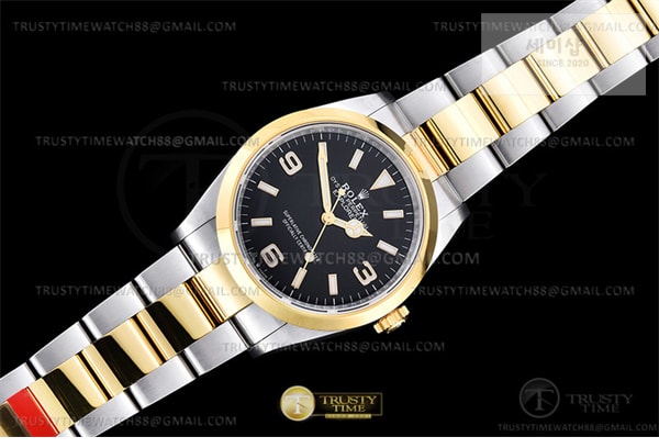 Rolex VS공장 롤렉스 익스플로러 36 신형 124273 옐로우골드콤비 브레이슬릿 Explorer 1 124273 36mm 904L YG_SS Blk VSF VS3230 시계 24번 이미지