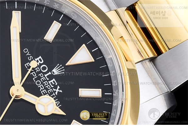 Rolex VS공장 롤렉스 익스플로러 36 신형 124273 옐로우골드콤비 브레이슬릿 Explorer 1 124273 36mm 904L YG_SS Blk VSF VS3230 시계 16번 이미지