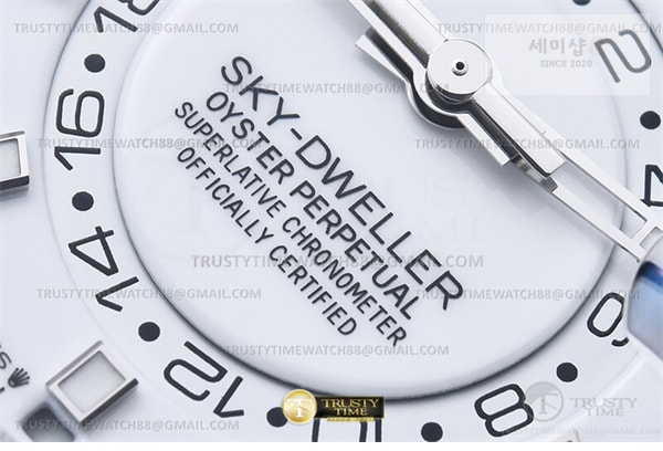 Rolex ZF공장 롤렉스 스카이드웰러 스틸 화이트다이얼 러버스트랩 텅스텐 Skydweller 336239 Wt WG_RU White ZF V2 Asia 2824 시계 6번 이미지