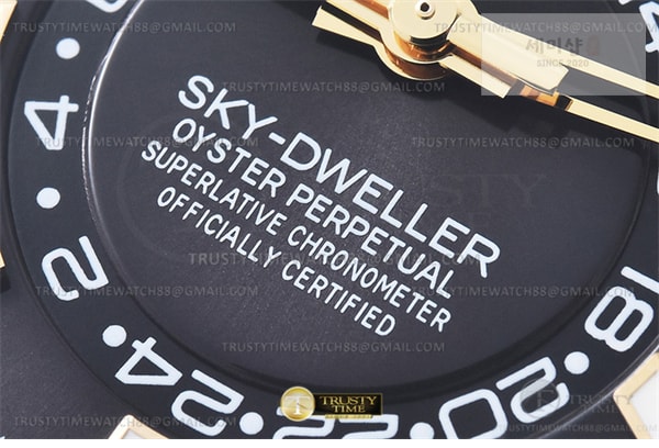 Rolex ZF공장 롤렉스 스카이드웰러 옐로우골드금통 블랙다이얼 러버스트랩 텅스텐 Skydweller 336238 YG_RU Black ZF V2 Asia 2824 시계 7번 이미지