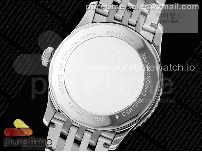 Breitling TF공장 브라이틀링 내비타이머 41미리 스틸 아이스블루다이얼 브레이슬릿 Navitimer Automatic 41mm SS TF 1_1 Best Edition Ice Blue Dial on SS Bracelet A2824 시계 32번 이미지