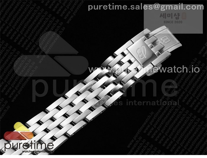 Breitling TF공장 브라이틀링 내비타이머 41미리 스틸 아이스블루다이얼 브레이슬릿 Navitimer Automatic 41mm SS TF 1_1 Best Edition Ice Blue Dial on SS Bracelet A2824 시계 23번 이미지