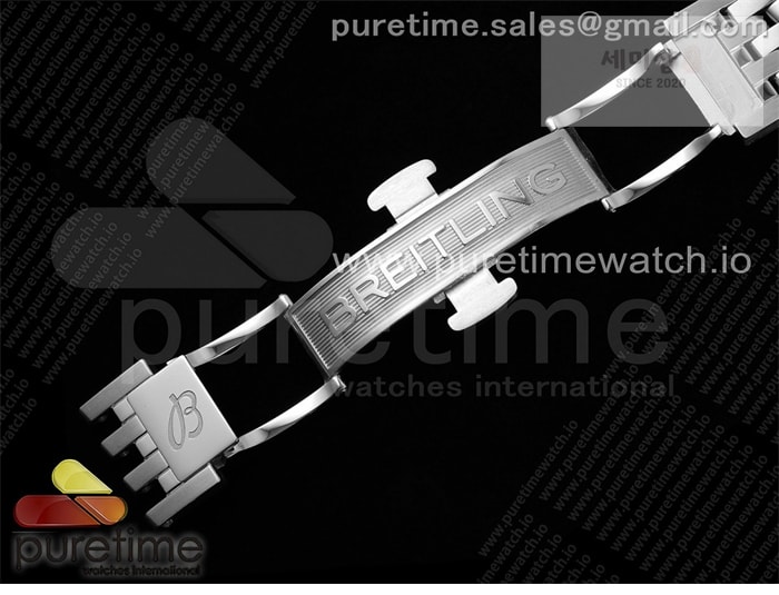 Breitling TF공장 브라이틀링 내비타이머 41미리 스틸 아이스블루다이얼 브레이슬릿 Navitimer Automatic 41mm SS TF 1_1 Best Edition Ice Blue Dial on SS Bracelet A2824 시계 25번 이미지