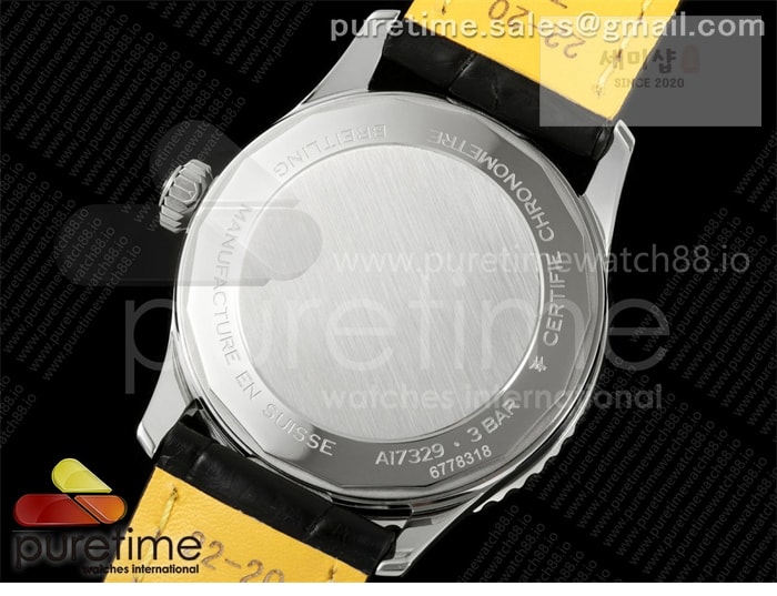 Breitling TF공장 브라이틀링 내비타이머 41 그린다이얼 블랙가죽스트랩 Navitimer 41 SS TF 1_1 Best Edition Green Dial on Black Leather Strap A2824 시계 10번 이미지