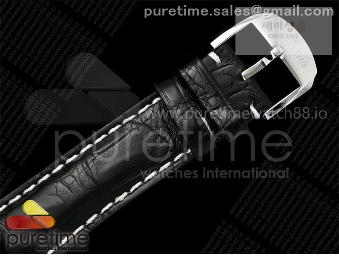 Breitling TF공장 브라이틀링 내비타이머 41 그린다이얼 블랙가죽스트랩 Navitimer 41 SS TF 1_1 Best Edition Green Dial on Black Leather Strap A2824 시계 23번 이미지