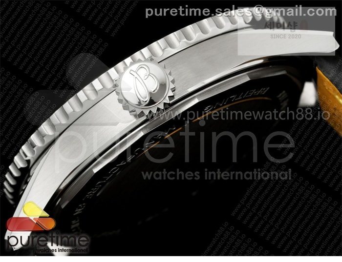 Breitling TF공장 브라이틀링 내비타이머 41 블루다이얼 블랙가죽스트랩 Navitimer 41 SS TF 1_1 Best Edition Blue Dial on Black Leather Strap A2824 시계 5번 이미지