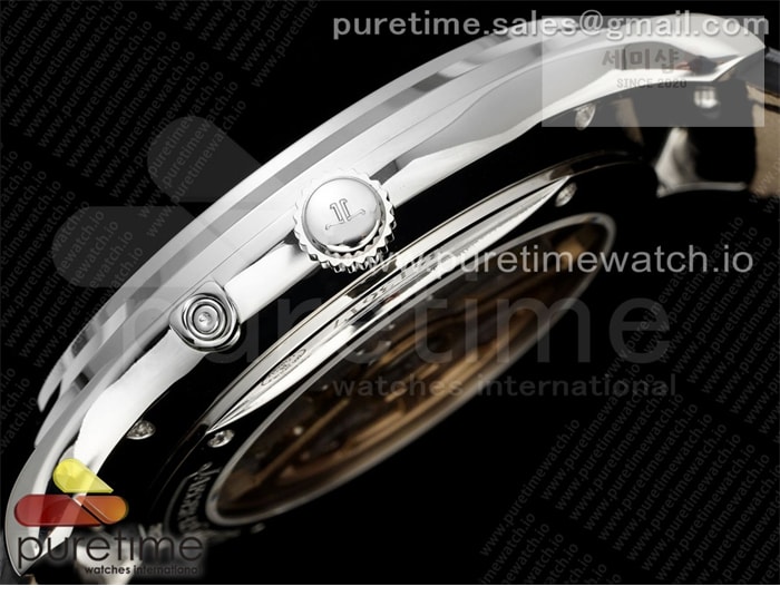 Jaeger Le Coultre APS공장 예거르쿨트르 마스터 울트라씬 문페이즈 스틸 블루다이얼 가죽스트랩 Master Ultra Thin Moon SS APSF 1_1 Best Edition Blue Dial on Black Leather Strap SA925 Super Clone 시계 5번 이미지