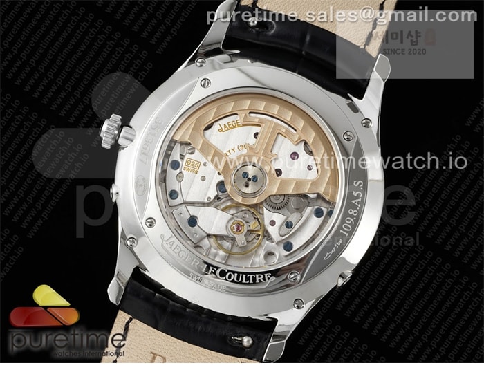 Jaeger Le Coultre APS공장 예거르쿨트르 마스터 울트라씬 문페이즈 스틸 블루다이얼 가죽스트랩 Master Ultra Thin Moon SS APSF 1_1 Best Edition Blue Dial on Black Leather Strap SA925 Super Clone 시계 8번 이미지