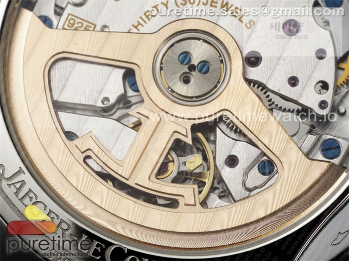 Jaeger Le Coultre APS공장 예거르쿨트르 마스터 울트라씬 문페이즈 스틸 블루다이얼 가죽스트랩 Master Ultra Thin Moon SS APSF 1_1 Best Edition Blue Dial on Black Leather Strap SA925 Super Clone 시계 9번 이미지