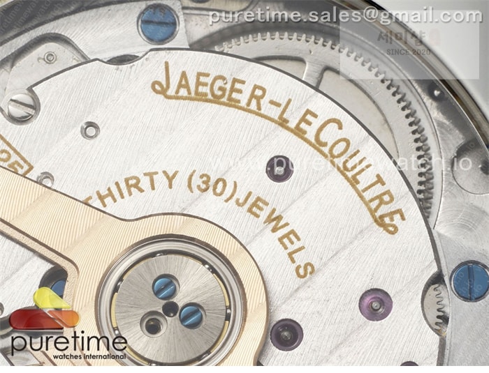 Jaeger Le Coultre APS공장 예거르쿨트르 마스터 울트라씬 문페이즈 스틸 블루다이얼 가죽스트랩 Master Ultra Thin Moon SS APSF 1_1 Best Edition Blue Dial on Black Leather Strap SA925 Super Clone 시계 10번 이미지