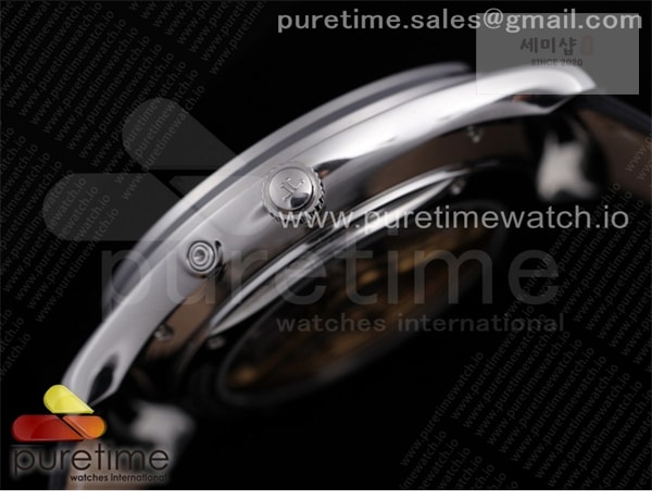 Jaeger Le Coultre AZ공장 예거 울씬문 블랙다이얼 가죽스트랩 Master Ultra Thin Moon SS AZF 1_1 Best Edition Black Dial on Black Leather Strap A925 시계 4번 이미지
