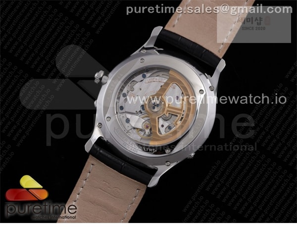 Jaeger Le Coultre AZ공장 예거 울씬문 블랙다이얼 가죽스트랩 Master Ultra Thin Moon SS AZF 1_1 Best Edition Black Dial on Black Leather Strap A925 시계 5번 이미지