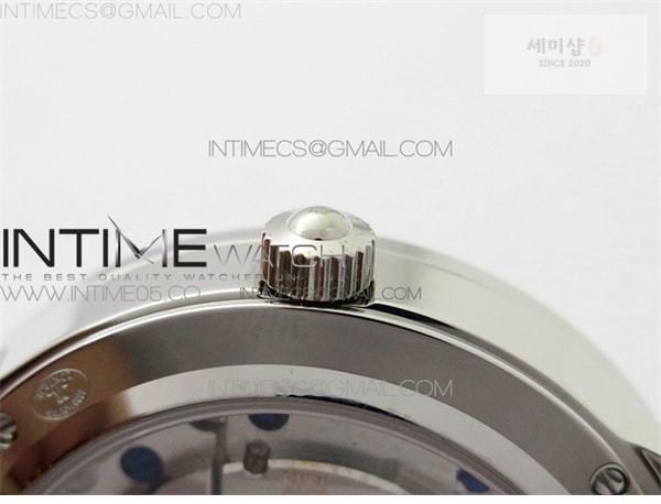 Jaeger Le Coultre ZF공장 랑데뷰 화이트텍스쳐다이얼 가죽스트랩 Rendez-Vous Night & Day SS ZF 1_1 Best Edition White Textured Dial Diamonds Bezel on Blue Leather Strap A898 시계 8번 이미지