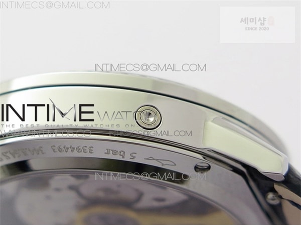 Jaeger Le Coultre ZF공장 랑데뷰 화이트텍스쳐다이얼 가죽스트랩 Rendez-Vous Night & Day SS ZF 1_1 Best Edition White Textured Dial Diamonds Bezel on Blue Leather Strap A898 시계 9번 이미지
