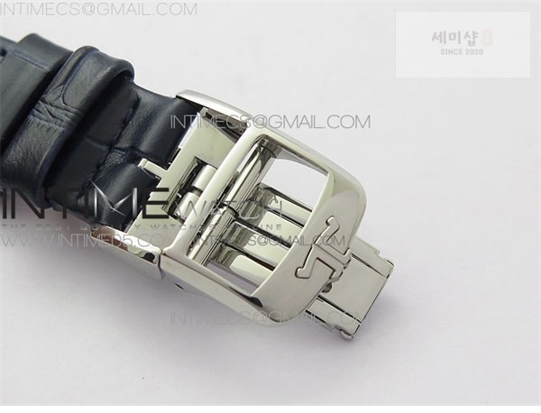 Jaeger Le Coultre ZF공장 랑데뷰 화이트텍스쳐다이얼 가죽스트랩 Rendez-Vous Night & Day SS ZF 1_1 Best Edition White Textured Dial Diamonds Bezel on Blue Leather Strap A898 시계 10번 이미지