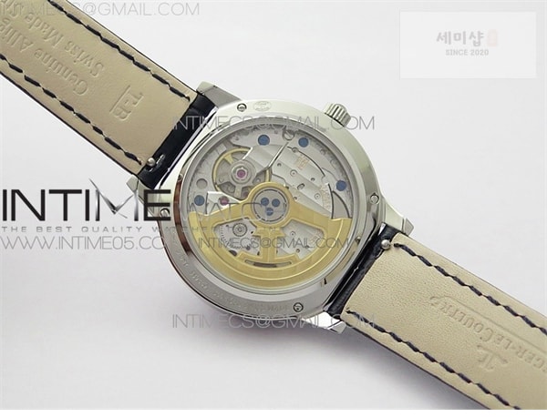Jaeger Le Coultre ZF공장 랑데뷰 화이트텍스쳐다이얼 가죽스트랩 Rendez-Vous Night & Day SS ZF 1_1 Best Edition White Textured Dial Diamonds Bezel on Blue Leather Strap A898 시계 14번 이미지