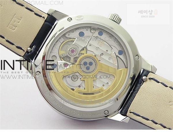 Jaeger Le Coultre ZF공장 랑데뷰 화이트텍스쳐다이얼 가죽스트랩 Rendez-Vous Night & Day SS ZF 1_1 Best Edition White Textured Dial Diamonds Bezel on Blue Leather Strap A898 시계 15번 이미지