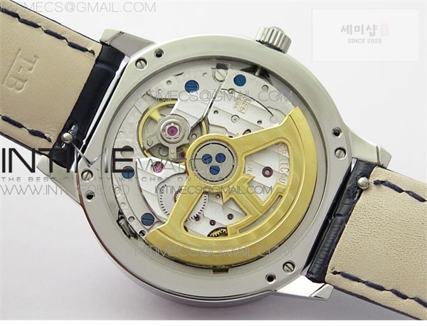 Jaeger Le Coultre ZF공장 랑데뷰 화이트텍스쳐다이얼 가죽스트랩 Rendez-Vous Night & Day SS ZF 1_1 Best Edition White Textured Dial Diamonds Bezel on Blue Leather Strap A898 시계 24번 이미지