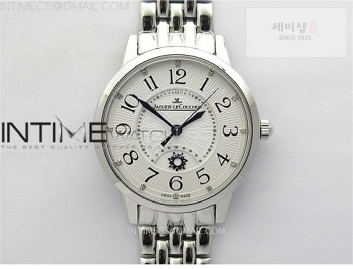 Jaeger Le Coultre ZF공장 예거르쿨트르 랑데뷰 나잇앤데이 스틸 화이트텍스쳐다이얼다이얼 브레이슬릿 Rendez-Vous Night & Day SS ZF 1_1 Best Edition White Textured Dial SS Bezel on SS Bracelet Super Clone A898 시계 22번 이미지