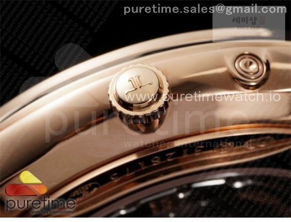 Jaeger Le Coultre ZF공장 V3 마르쉐 로골 크림다이얼 가죽스트랩 Master Ultra Thin Reserve de Marche RG ZF 1_1 Best Edition Cream Dial on Brown Leather Strap A938 V3 시계 5번 이미지