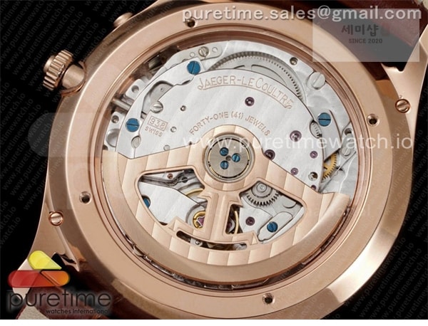 Jaeger Le Coultre ZF공장 V3 마르쉐 로골 크림다이얼 가죽스트랩 Master Ultra Thin Reserve de Marche RG ZF 1_1 Best Edition Cream Dial on Brown Leather Strap A938 V3 시계 7번 이미지