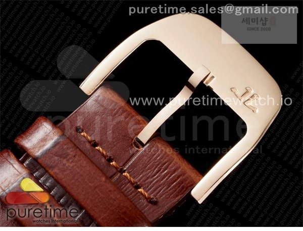 Jaeger Le Coultre ZF공장 V3 마르쉐 로골 크림다이얼 가죽스트랩 Master Ultra Thin Reserve de Marche RG ZF 1_1 Best Edition Cream Dial on Brown Leather Strap A938 V3 시계 18번 이미지